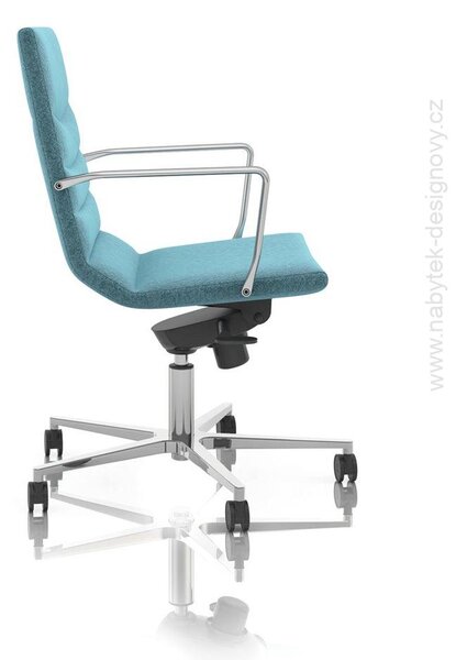 Manažérske kreslo 7650 SHINY EXECUTIVE (manažérske kreslo s nízkym operadlom, čalúnenie zo studenej peny)