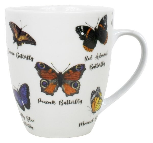 Porcelánový hrnček motýliky - 11,5 * 8,5 * 10cm