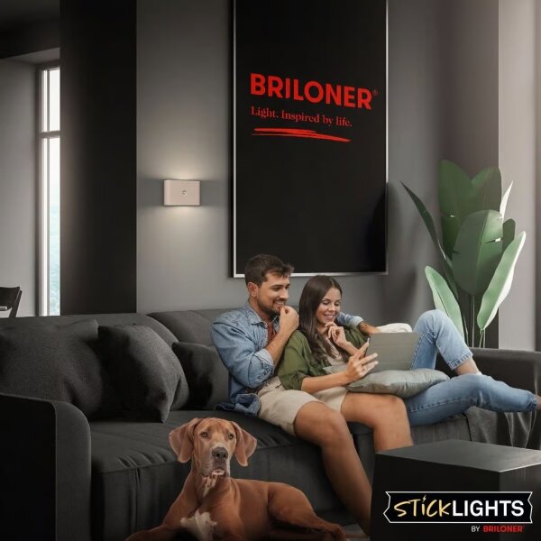 Briloner 3878011 - LED nabíjateľné nástenné svietidlo so senzorom CHAT LED/3W/5V 2000 mAh béžová
