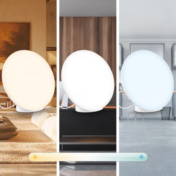 Brilo - LED RGBIC Stmievateľná stolná lampa TARA LED/6W/230V 3000-6500K biela + DO