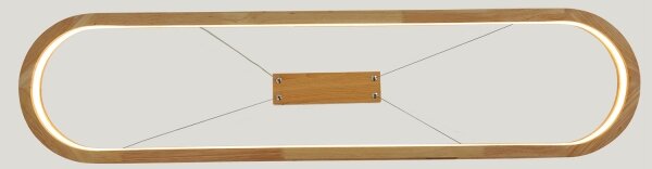 Brilagi - LED závesný luster na lankách UMEA WOOD LED/40W/230V 90x22 cm drevo