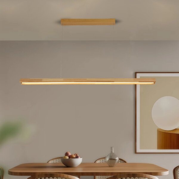 Brilagi - LED luster na lanku UMEA WOOD LED/30W/230V 120 cm drevo