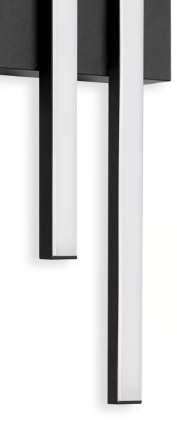 Telefunken - LED vonkajšie nástenné svietidlo 2xLED/4W/230V IP44 čierna