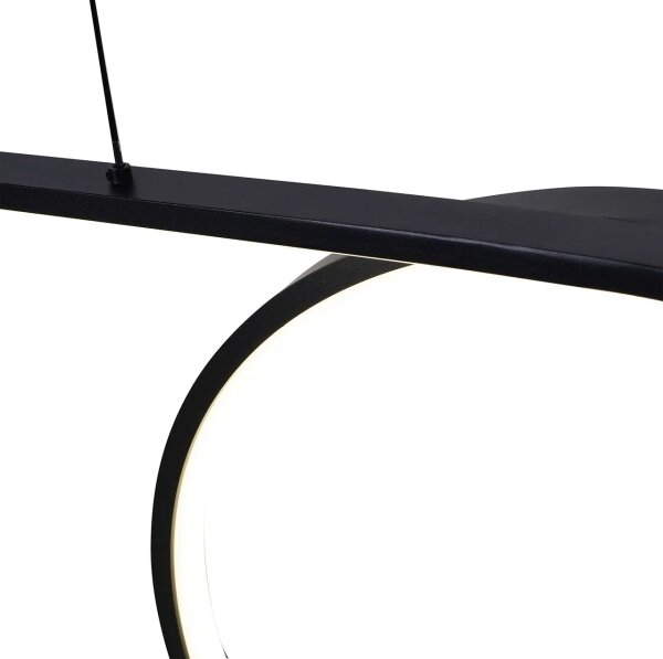 LED závesný luster na lanku ODETTA LED/42W/230V 4000K čierna