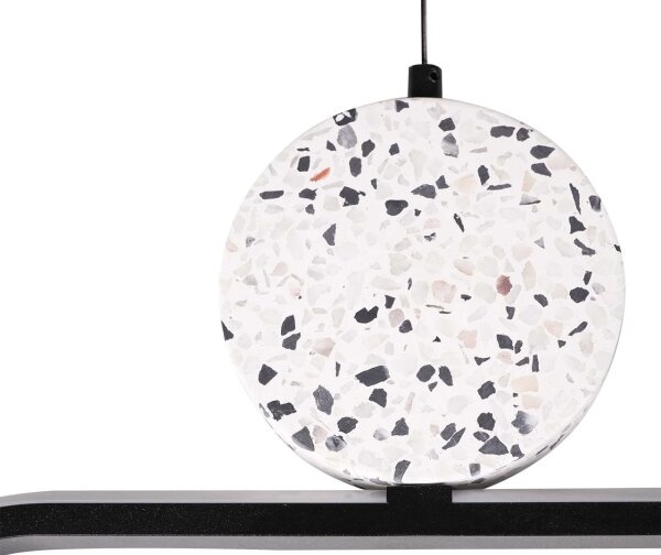 LED luster na lanku FLORENTYNA LED/48W/230V 4000K čierna/biela