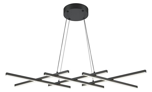 Maytoni MOD244PL-L50BK - LED luster na lanku HALO LED/40W/230V čierny