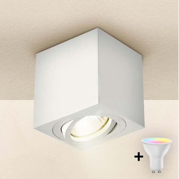 Brilagi - stmievateľné LED RGBW bodové svietidlo MIA 1xGU10/4,8W/230V 84x80 mm biele