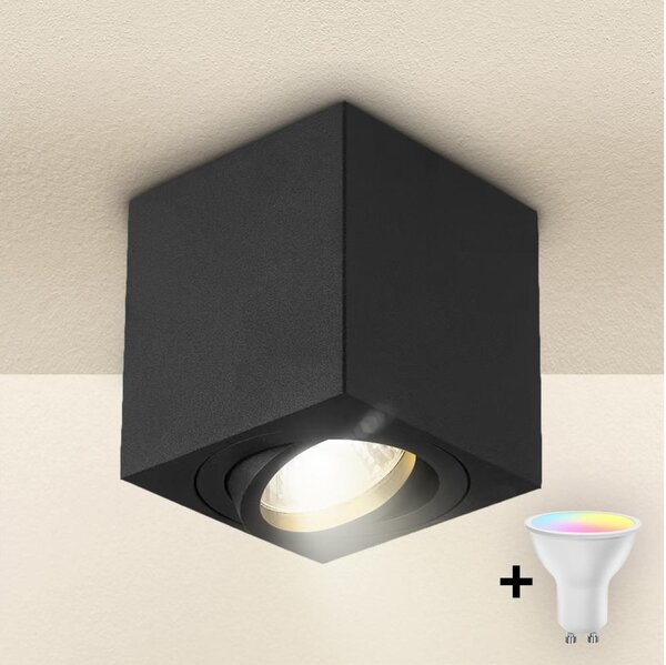 Brilagi - LED RGBW stmievané bodové svietidlo MIA 1xGU10/4,8W/230V 84x80 mm čierna