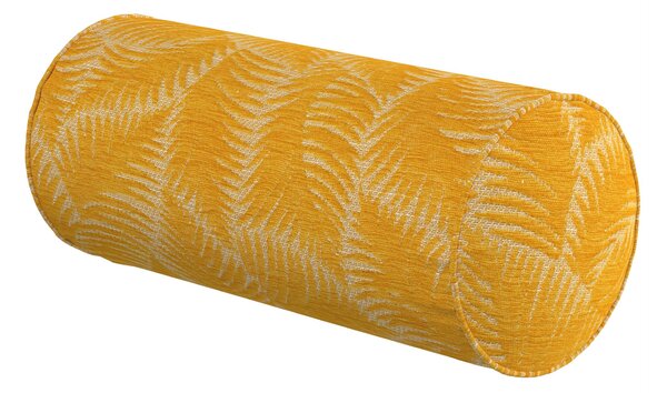 Jednoduchý valcový vankúš farba produktu žltá látka zapletaná, vzorované