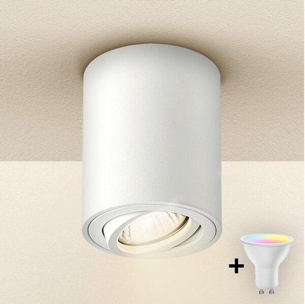 Brilagi - LED RGBW stmievateľné bodové svietidlo MIA 1xGU10/4,8W/230V 100x80 mm biela
