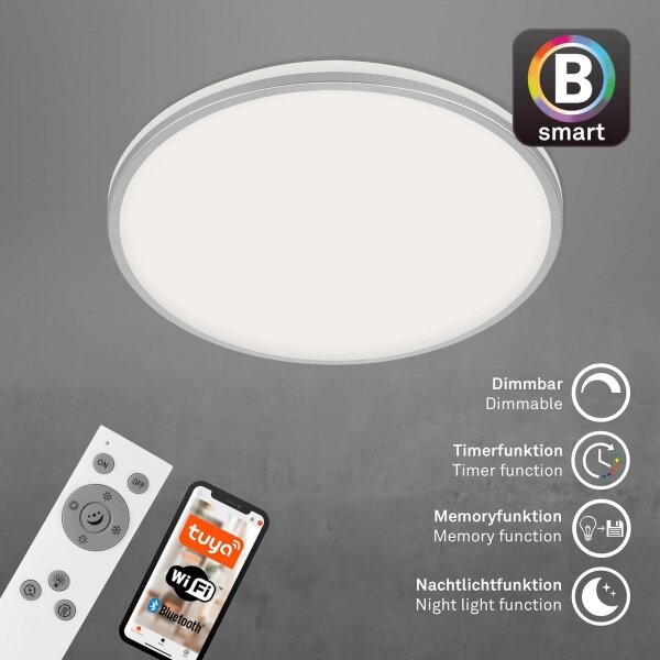 Briloner 3065-014 - LED stmievateľné stropné svietidlo IVY 42 W/230 V Wi-Fi Tuya priemer 49 cm + diaľkový ovládač