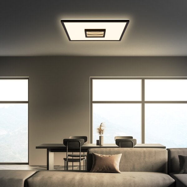 Briloner 3848015 - LED stropné svietidlo TORO LED/18W/230V 42x42 cm čierne