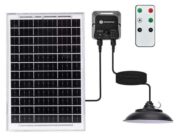 Aigostar - LED solárny luster na lane so senzorom LED/3,7V 6000 mAh IP65 + DO