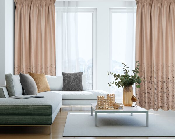 ZATEMŇOVACÍ ZÁVES NA PÁSKE MARIELA 140X270 CM VZOROVANÁ