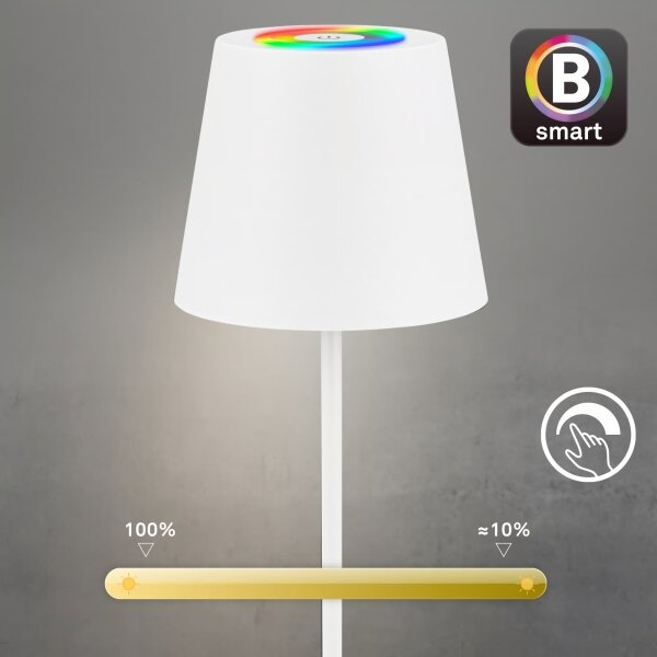Briloner 7559016-LED RGB stolná lampa COLORIS 3,5 W/5 V IP44 2000 mAh Wi-Fi Tuya