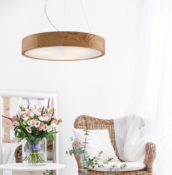 Brilagi - LED RGBW stmievateľný luster CARVALHO 3xE27/9W/230V Wi-Fi dub priemer 47,5 cm