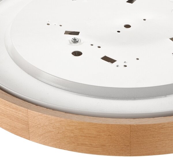 Brilagi - LED RGBW stmievateľné stropné svietidlo CARVALHO 3xE27/9W/230V Wi-Fi dub, priemer 47,5