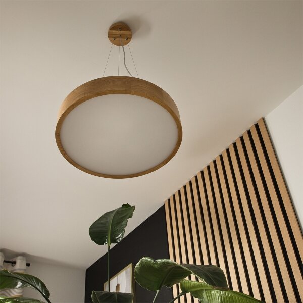 Brilagi - LED RGBW stmievateľný luster CARVALHO 3xE27/9W/230V Wi-Fi dub priemer 47,5 cm