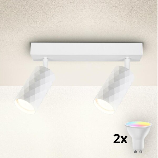 Brilagi - LED RGBW stlmiteľné bodové svietidlo SELE DIAMANT 2xGU10/4,8W/230V biele