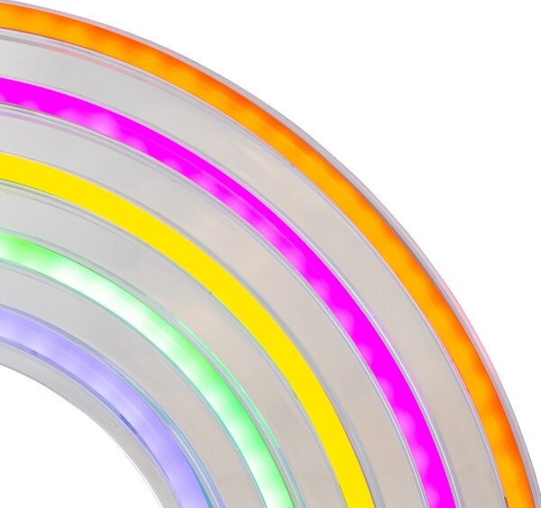 Atmosphera - LED neónová nástenná dekorácia RAINBOW LED/5V