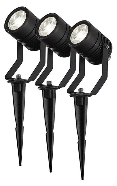 Nedis ZBLOS10RGBW3-SADA 3x LED RGBW stmievateľné vonkajšie svietidlo LED/3W/230V IP65 Wi-Fi Tuya