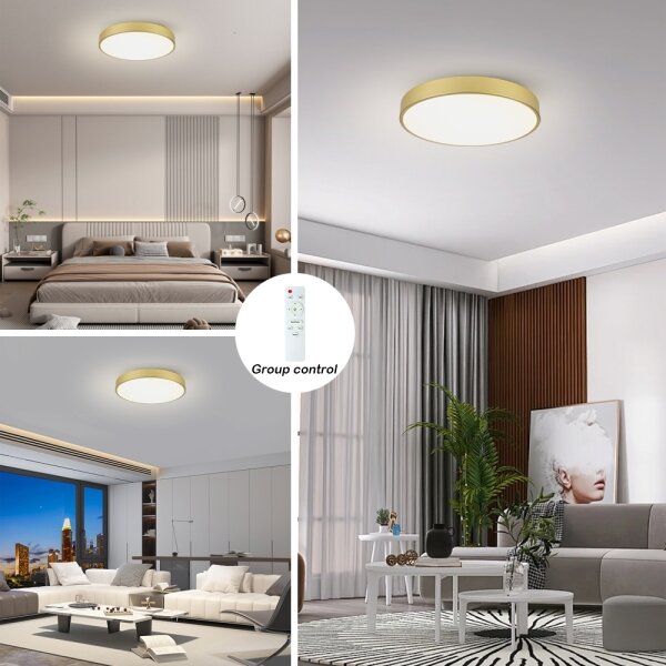 Brilagi - LED stmievateľné svietidlo POOL LED/60W/230V 3000-6000K pr. 60 cm zlaté + diaľkové ovládanie