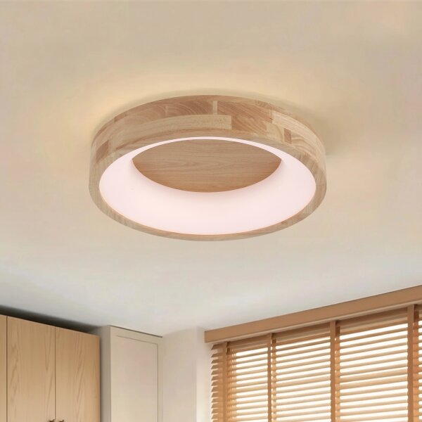 Brilagi-LED Stropné svietidlo FALCON WOOD LED/30W/230V 3000/4000/6000K 45 cm drevo