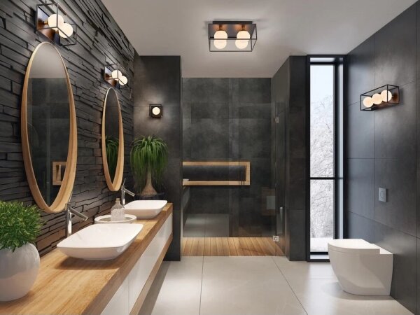 Ledvance - Vonkajšie nástenné svietidlo DECOR SQUARE 2xG9/28W/230V IP44