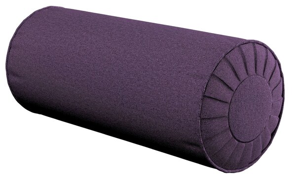 Valcový vankúš so záhybmi farba produktu fialová látka zapletaná