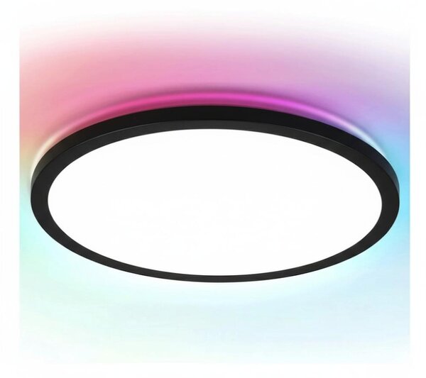 Brilagi - LED RGBW stmievateľné stropné svietidlo VIBE LED/24W/230V 3000-6500K čierne +s diaľkovým ovládaním