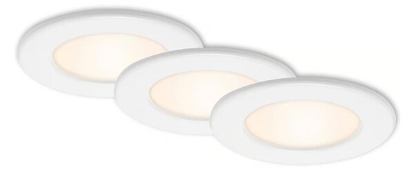 SADA 3x LED kúpeľňových zapustených svietidiel LED/6W/230V 3000K IP44 biela