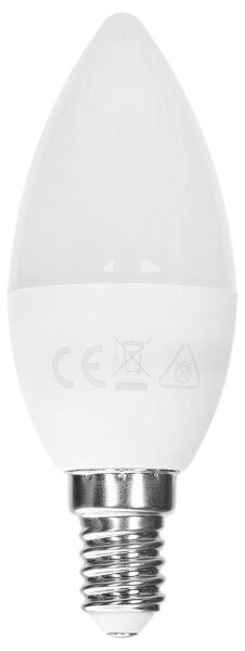 LED RGBW žiarovka C37, pätica E14, 4,8 W, 230 V, 3000 K, s diaľkovým ovládaním - Aigostar