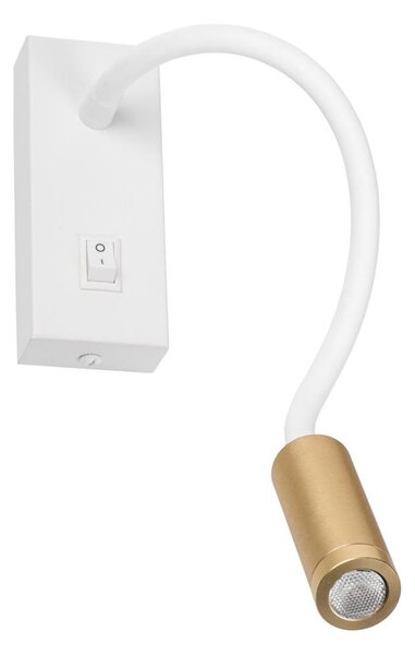 Kanlux 32518 - LED flexibilná lampička TONIL LED/3,3W/230V biela/zlatá