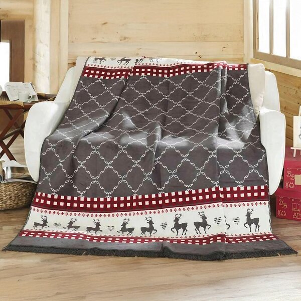 PLÉD, bavlna (recyklovaná), 180/220 cm X-Mas - Textil do domácnosti, Online Only