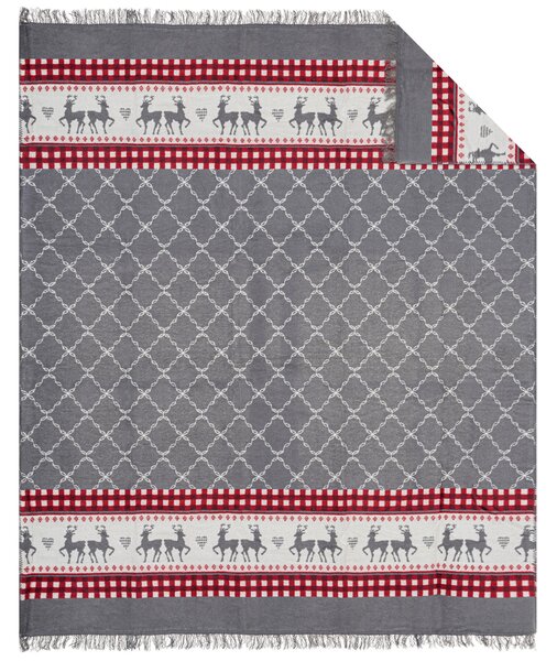 PLÉD, bavlna (recyklovaná), 180/220 cm X-Mas - Textil do domácnosti, Online Only