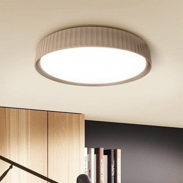 Brilagi - LED stmievateľné stropné svietidlo LUCIA LED/48W/230V pr. 41 cm hnedé s diaľkovým ovládaním