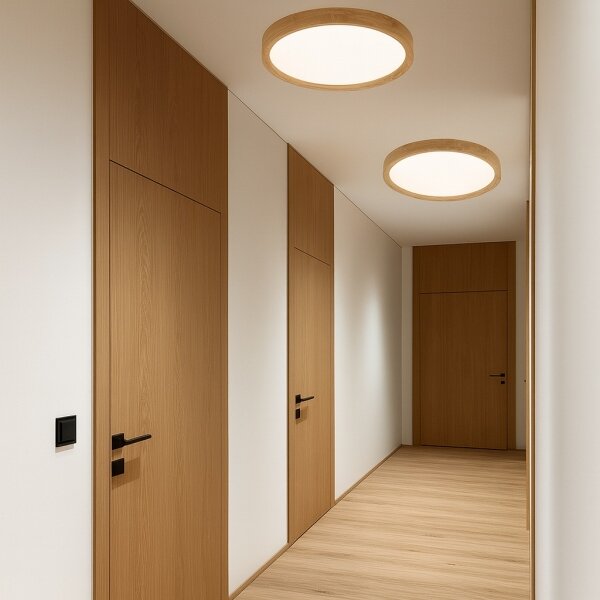 Brilagi - LED Stropné svietidlo WOODROUND LED/30W/230V 3000/4000/6000K pr. 40 cm