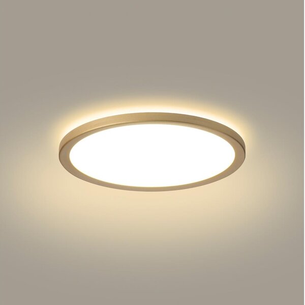Brilagi - LED kúpeľňové svietidlo ULTRA SLIM LED/12W/230V pr. 22,5 cm zlaté IP54