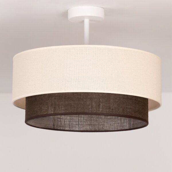 Brilagi - LED prisadený luster BOHO STYLE 1xE27/15W/230V priemer 40 cm krémová/hnedá