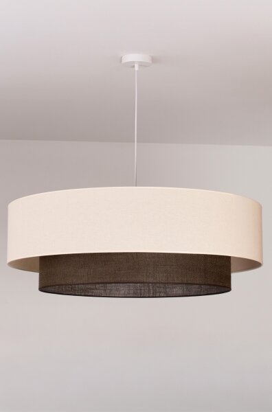Brilagi - LED luster na lanku BOHO STYLE 3xE27/15W/230V pr. 80 cm krémová/hnedá