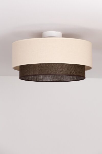 Brilagi - LED Stropné svietidlo BOHO STYLE 1xE27/15W/230V pr. 40 cm krémové/hnedé