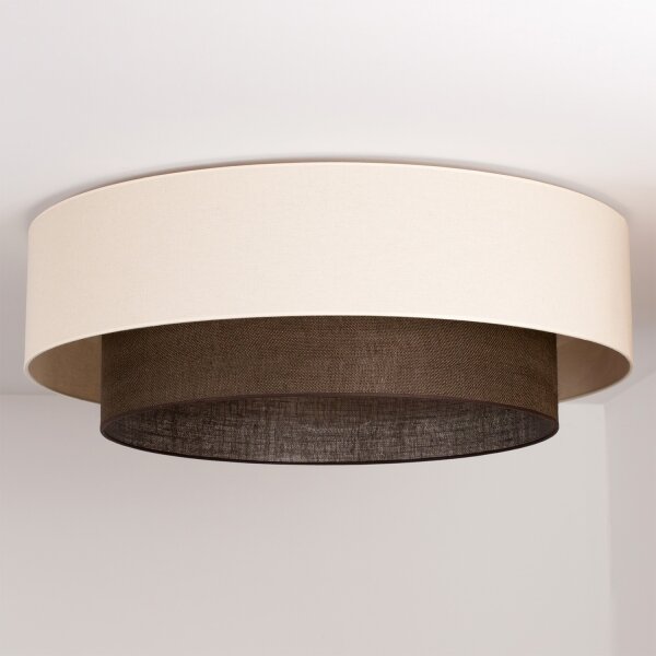Brilagi - LED Stropné svietidlo BOHO STYLE 3xE27/15W/230V pr. 80 cm krémová/hnedá
