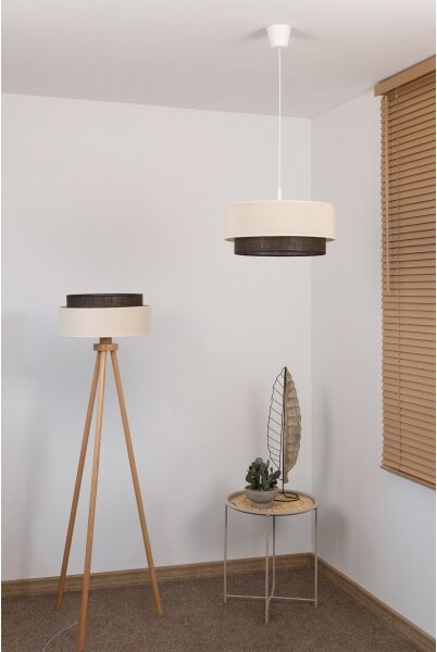Brilagi - LED luster v štýle BOHO na lanku 1xE27/15W/230V pr. 40 cm krémová/hnedá