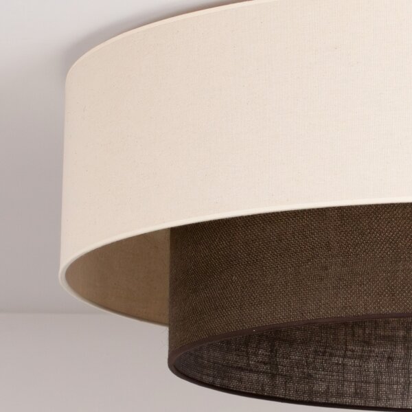 Brilagi - LED Stropné svietidlo BOHO STYLE 3xE27/15W/230V pr. 80 cm krémová/hnedá