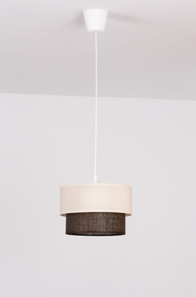 Brilagi - LED luster na lanku BOHO ŠTÝL 1xE27/15W/230V priemer 25 cm krémová/hnedá