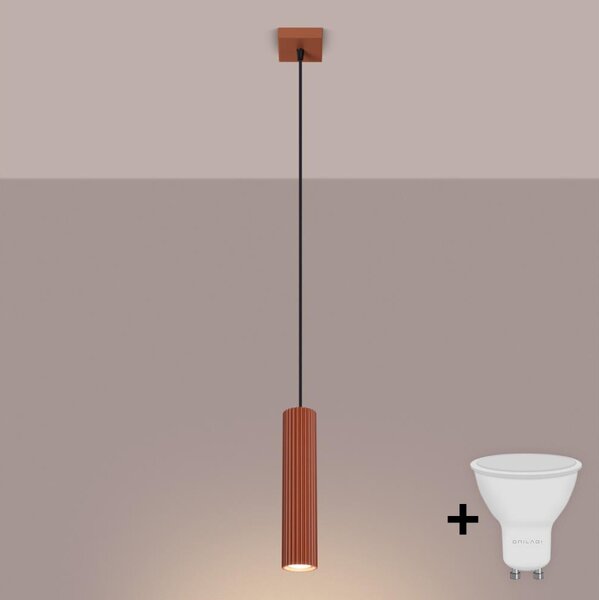 Brilagi - LED luster na lanku CRESTO 1xGU10/10W/230V červený