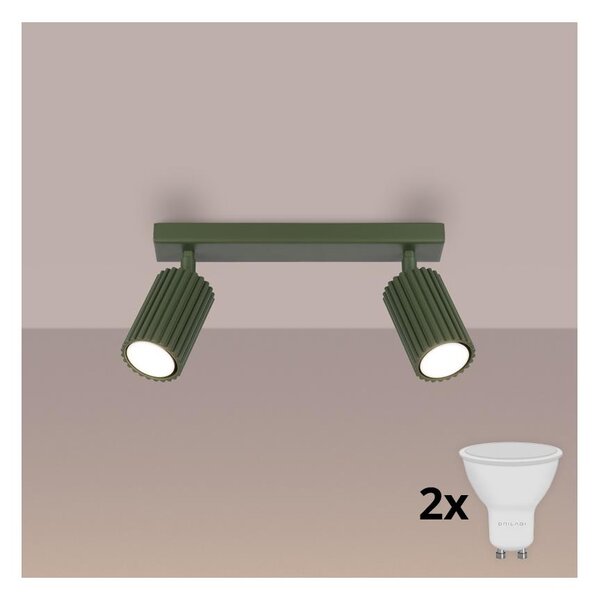 Brilagi - LED bodové svietidlo CRESTO 2xGU10/10W/230V zelené