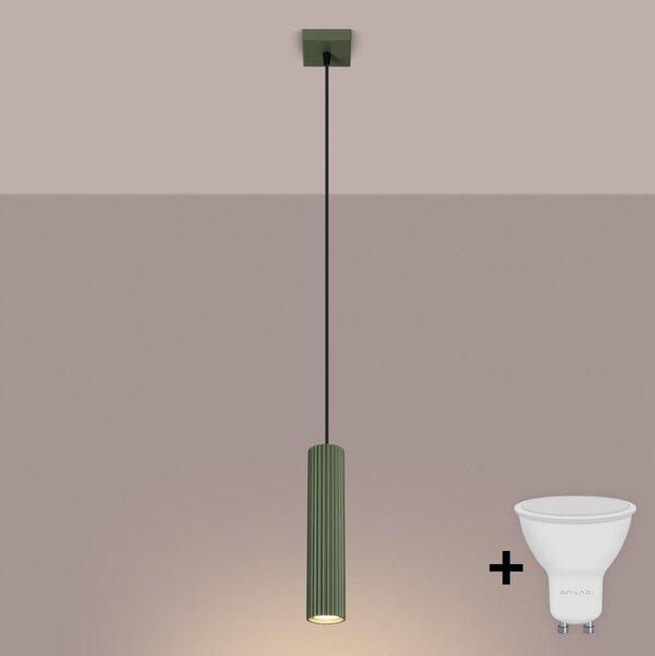 Brilagi - LED luster na lanku CRESTO 1xGU10/10W/230V zelený