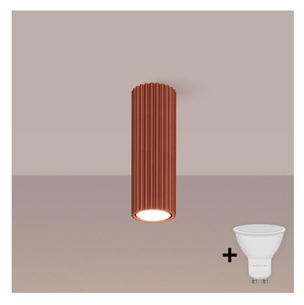 Brilagi - LED bodové svietidlo CRESTO 1xGU10/10W/230V 20 cm červené