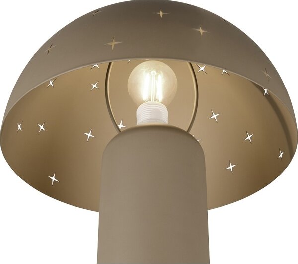 Reality - Stolová lampa SETA 1xE14/28W/230V hnedošedá (taupe)